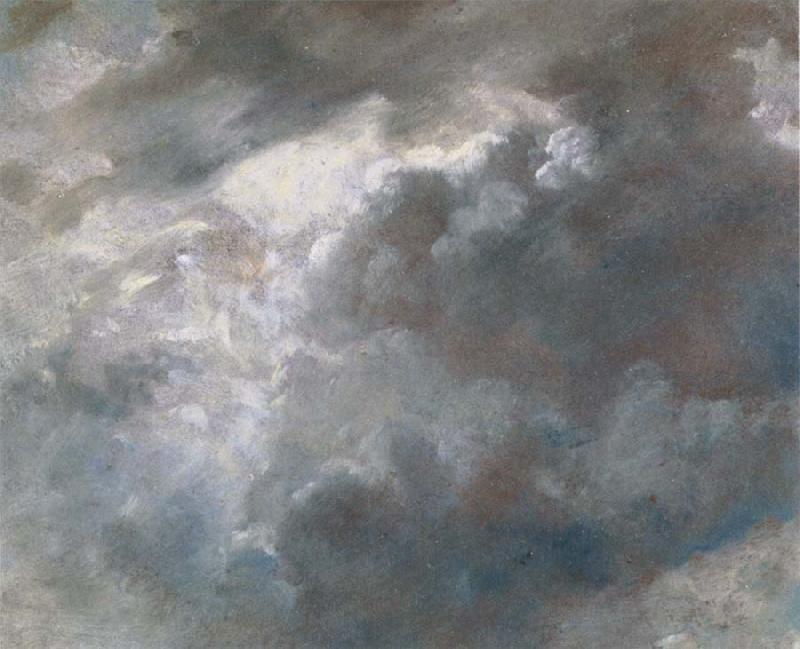John Constable Sun bursting through dark clouds oil painting image